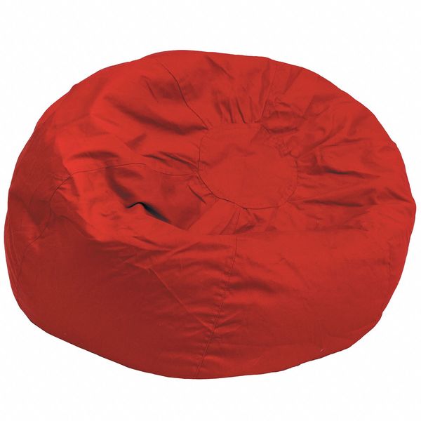 Flash Furniture Bean Bag Chair, 42"L19"H DG-BEAN-LARGE-SOLID-RED-GG