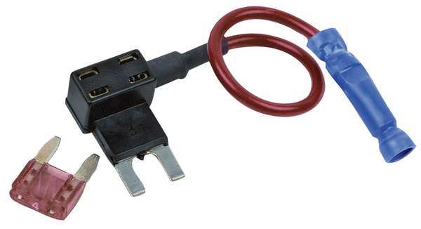Buyers Products Fuse Holder, 5 to 10A Amp Range, Not Class Rated UL Class, 2 Poles, Wire Leads 5601000