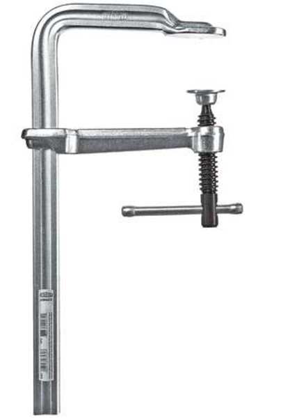 Bessey 6 in Bar Clamp, Tempered Drop-Forged Steel Handle and 4 3/4 in Throat Depth GS16-12K