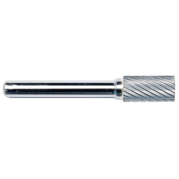Zoro Select Carbide Bur, Cylindrical Flat End, 3/8 19D637