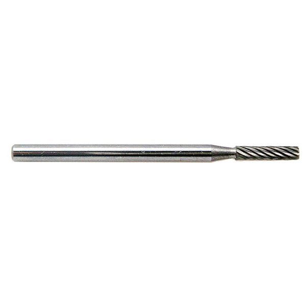 Zoro Select Carbide Bur, Cylindrical Flat End, 1/16 19D640