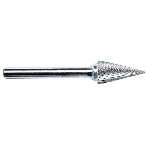 Zoro Select Carbide Bur, Radius End, 3/8 19D774