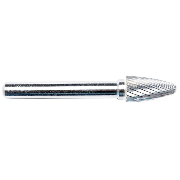 Zoro Select Carbide Bur, Round Nose Tree, 1/2 19D726