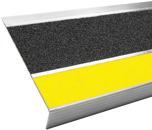 Bold Step Stair Tread Cover, Black, 54in W, Aluminum 407NT20054102