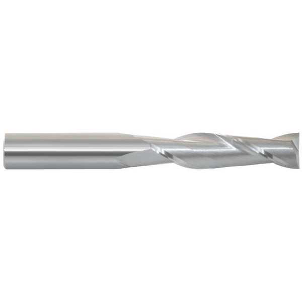 Zoro Select Carbide End Mill, 1/4In, 2FL, Single 216-001020