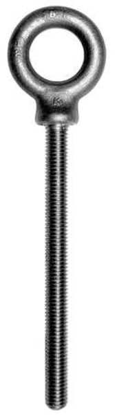 Ken Forging Machinery Eye Bolt With Shoulder, 3/8"-16, 4 in Shank, 1 in ID, Steel, Plain K2023-4