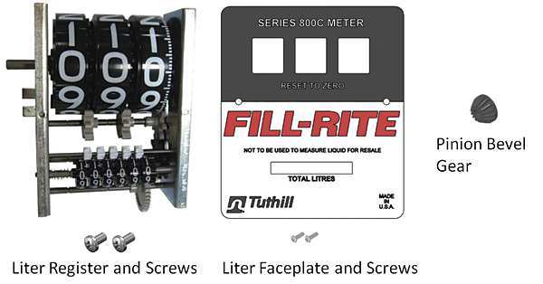 Fill-Rite Register and Faceplate Kit KIT800LR