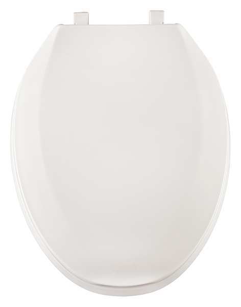 Centoco Toilet Seat, With Cover, Plastic, Elongated, White GRP800TM-001