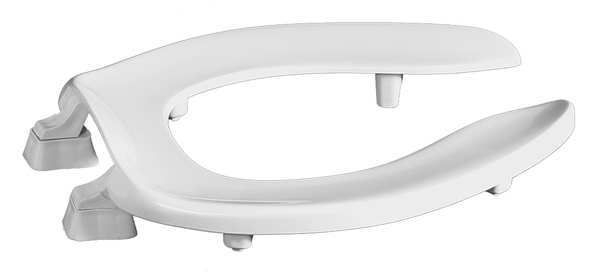 Centoco Toilet Seat, Without Cover, Plastic, Elongated, White GRPHL500-001