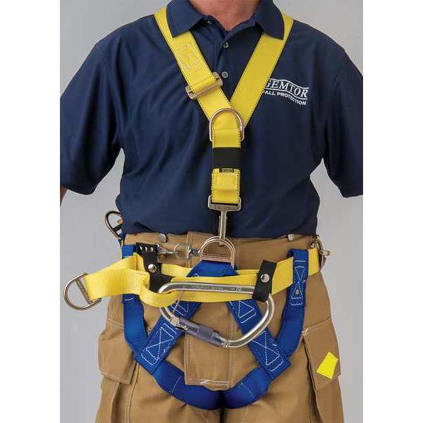 Gemtor Rescue Harness, 30"-44", Nylon 543CH3-0T