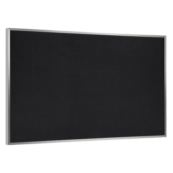 Ghent Rubber Bulletin Board 24" x 36", Black ATR23-BK
