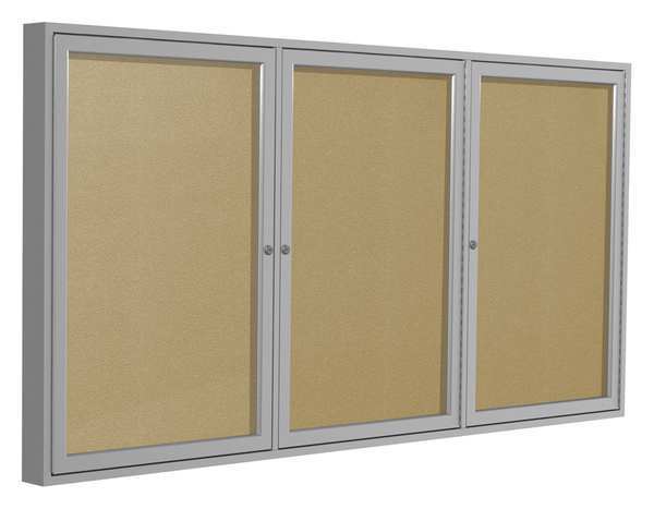 Ghent Enclosed Outdoor Bulletin Board 72 x 36", Vinyl PA33672VX-181