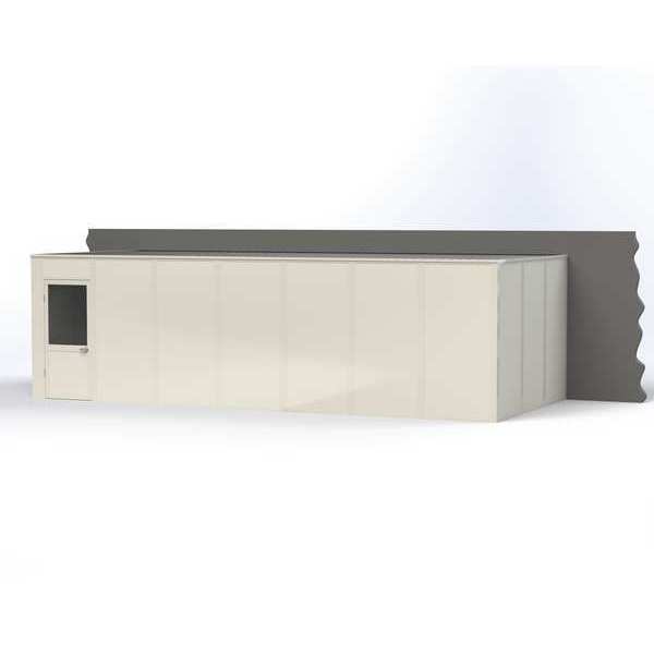 Porta-King 3-Wall Modular In-Plant Office, 8 ft H, 28 ft W, 12 ft D, White VK1DW-WCM 12'X28' 3-WALL