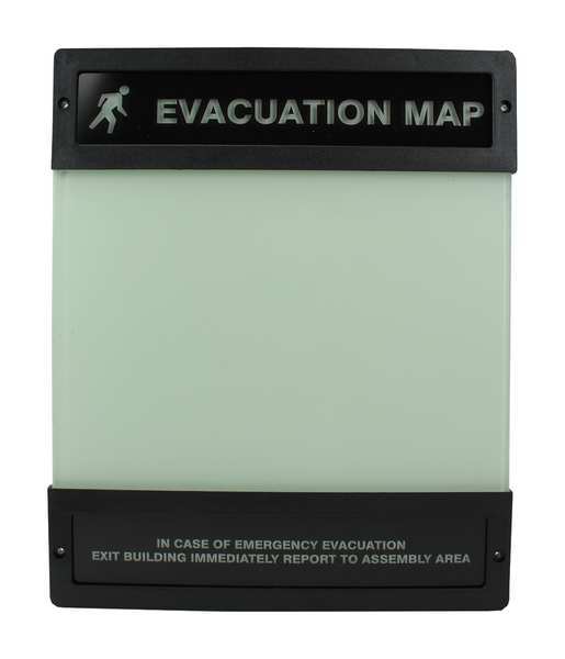 Accuform Evacuation Map Holder, 8-1/2 in. x 11 in. DTA240
