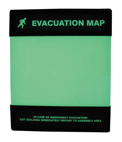 Zoro Select Evacuation Map Holder, 8-1/2 in. x 11 in. DTA238