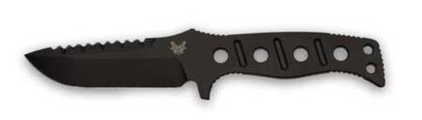 Benchmade Fixed Blade Knife, Fine, 4-1/4 In, Black 375BK