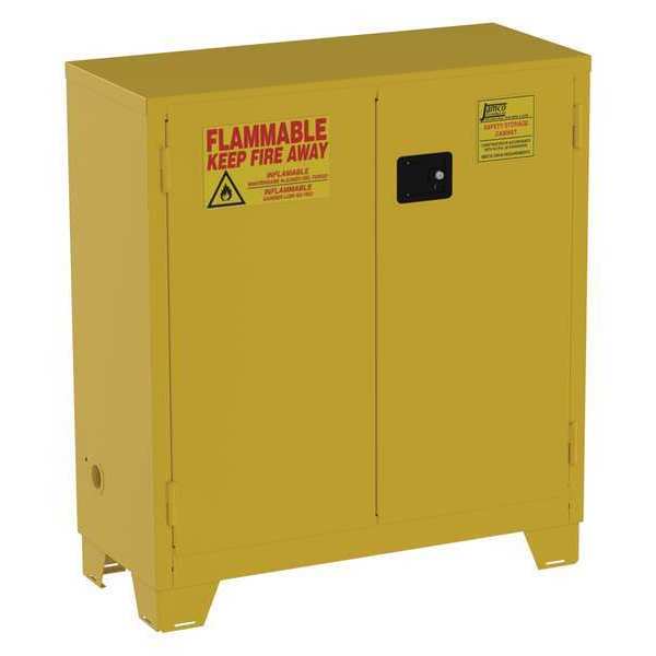 Jamco Flammable Safety Cabinet, 30 gal., Yellow FS30YP