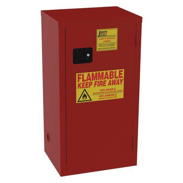 Jamco Paints and Inks Cabinet, 24 gal., Red BN24RP