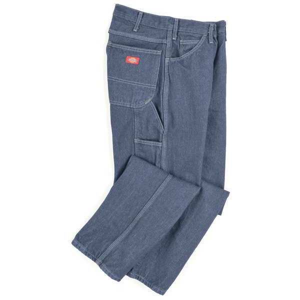 Dickies Carpenter Jeans, Cotton, 14oz, Indigo, 32x30 LU20RB 32 30