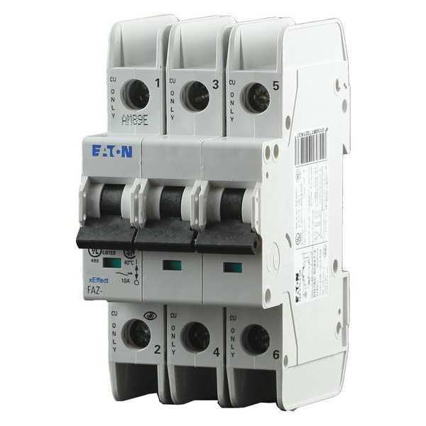 Eaton IEC Miniature Circuit Breaker, FAZ-NA Series 40A, 3 Pole, 240V AC, D Curve FAZ-D40/3-NA