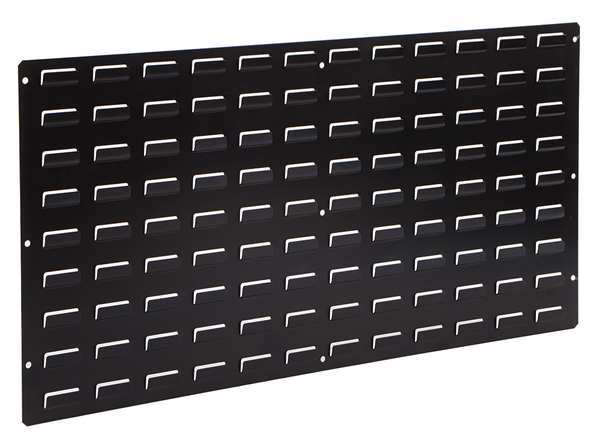 Lewisbins Steel Louvered Panel, 36 in W x 3/4 in D x 18 in H, Black LP1836-CON