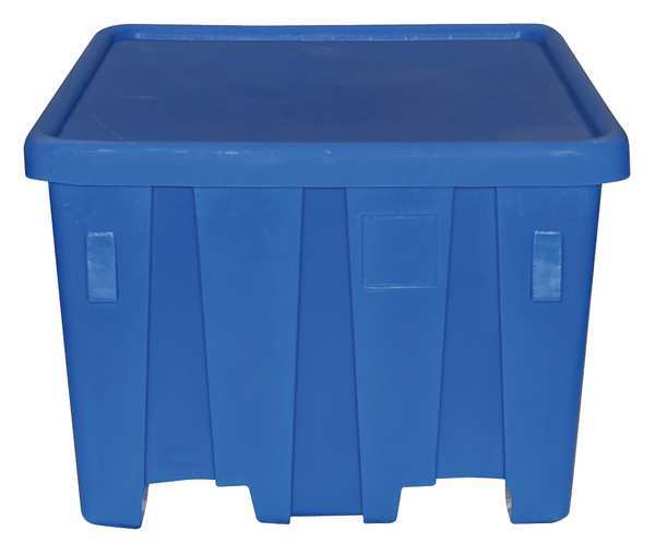 Ship Shape Blue Bulk Container, Plastic, 27.5 cu ft Volume Capacity P291-ROY