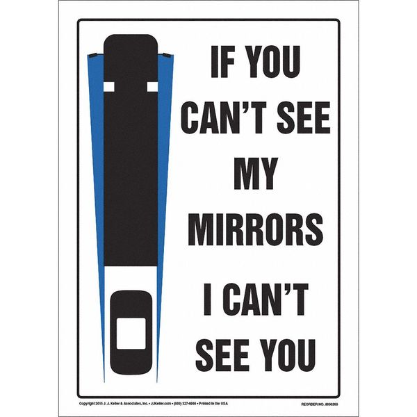 Jj Keller Cant See My Mirrors, 7" x 10", Vinyl 8001260