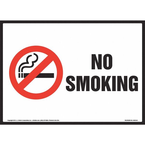 Jj Keller Image, No Smoking Sign, 8001182 8001182