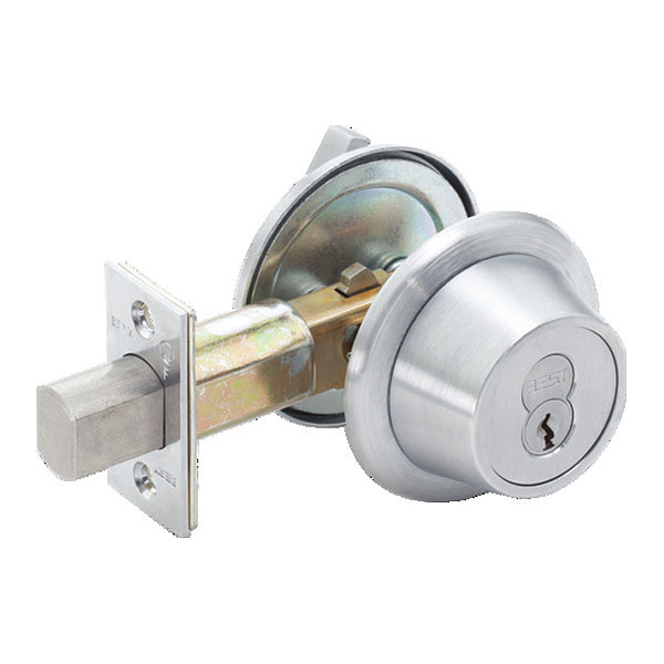 Best Tubular 8T Deadbolt, Turnknob, Satin Chrome, Concealed Screws 8T37KSTK626CS