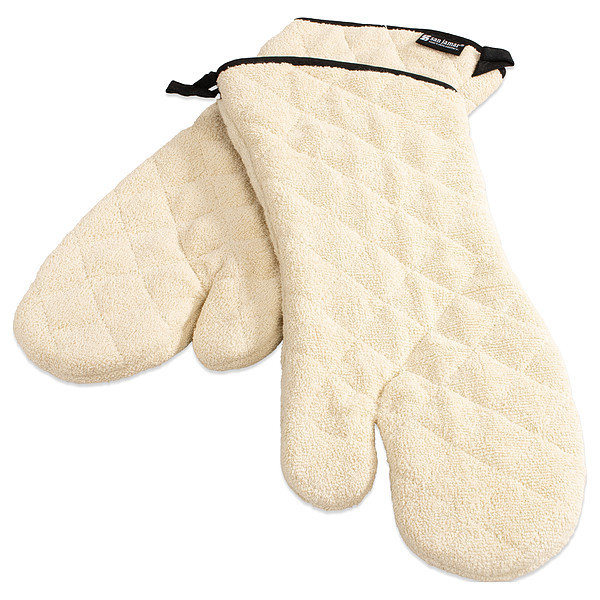 San Jamar Oven Mitt, Terrys Hvy Dty, 500F Cap, 17", PR 817TM