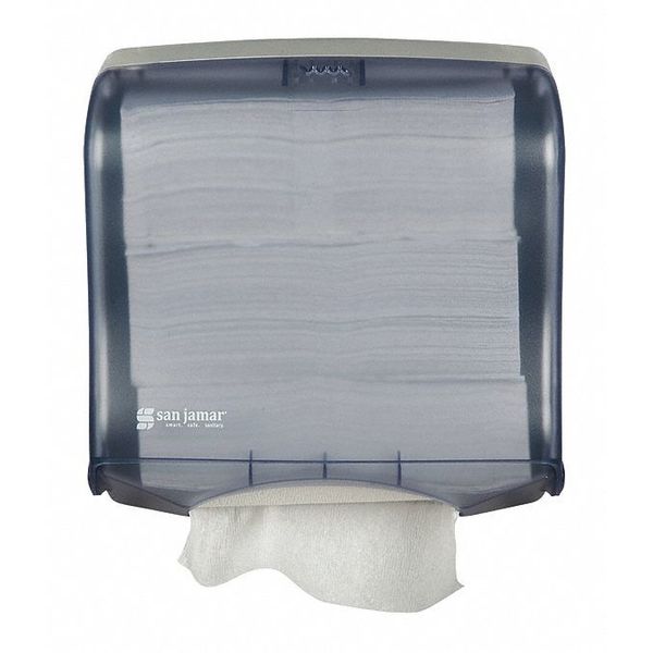 San Jamar Towel Dispenser, Fusion Multifold/C-Fold, Blue T1755TBL