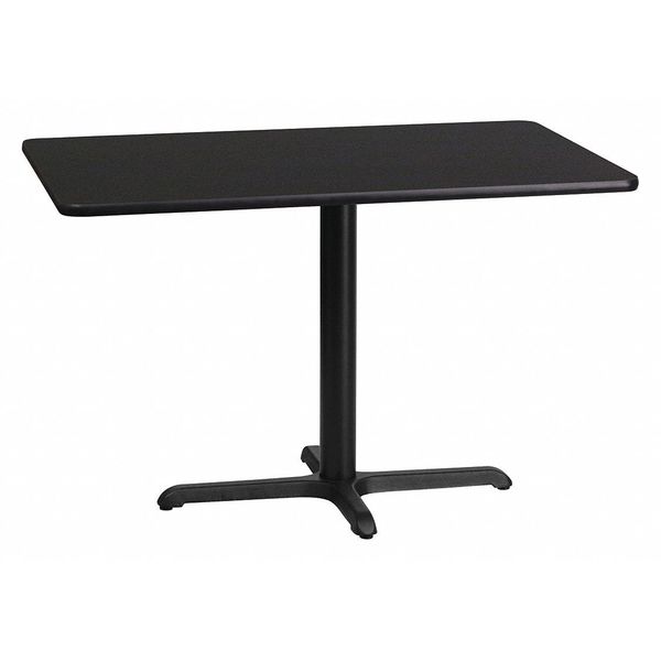 Flash Furniture Rectangle Laminate Table Top, 24" W, 42" L, 31.125" H, Laminate Top, Wood Grain XU-BLKTB-2442-T2230-GG