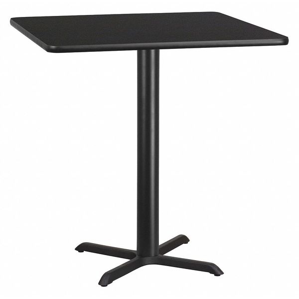 Flash Furniture Square Laminate Table Top, 42" W, 42" L, 31.125" H, Laminate Top, Wood Grain XU-BLKTB-4242-T3333-GG