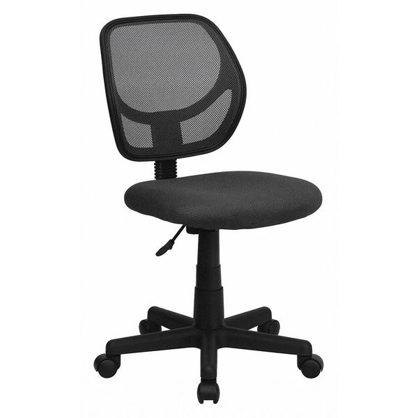 Flash Furniture Mesh Task Chair, 15-1/2" to 19-1/2", Gray WA-3074-GY-GG