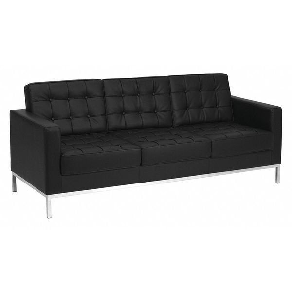 Flash Furniture Sofa, 31" x 32", Upholstery Color: Black ZB-LACEY-831-2-SOFA-BK-GG