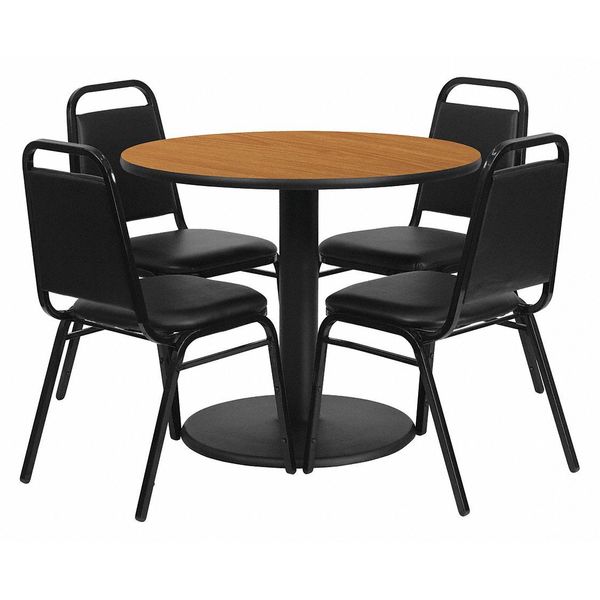 Flash Furniture Natural Lam, Banquet Chair, Rnd, 36" RSRB1003-GG