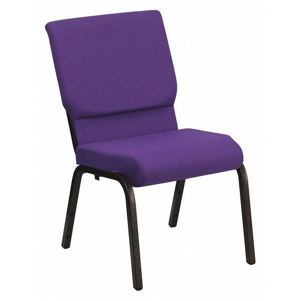 Flash Furniture Fabric Church Chair, Stackable, Purple XU-CH-60096-PU-GG
