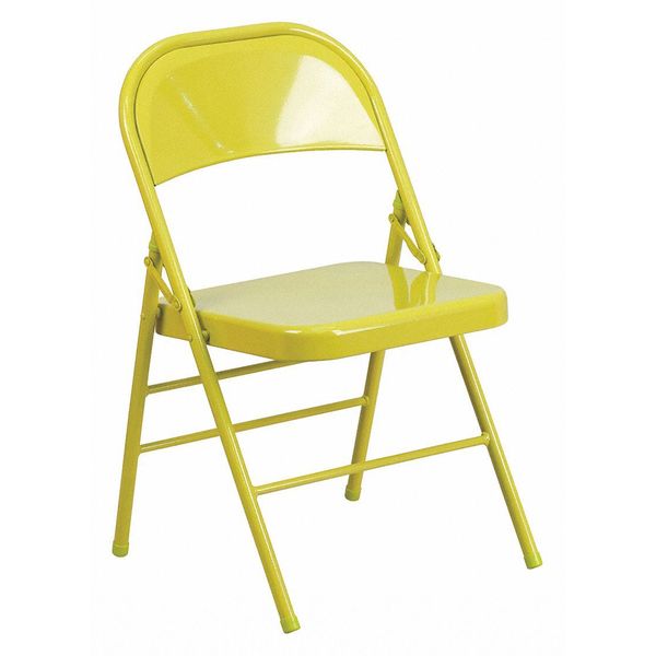 Flash Furniture Twisted Folding Chair, Citron HF3-CITRON-GG