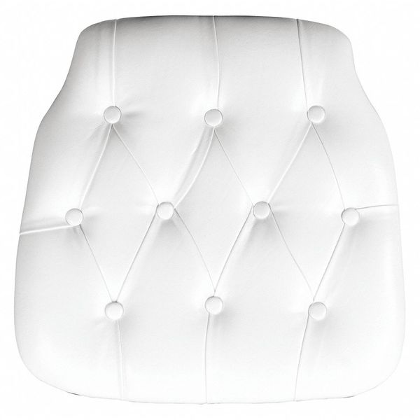 Flash Furniture Tufted Chair Cushion, White Vinyl SZ-TUFT-WHITE-GG
