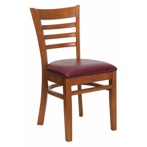 Flash Furniture Restaurant Chair, 20"L33-3/4"H, HerculesSeries XU-DGW0005LAD-CHY-BURV-GG