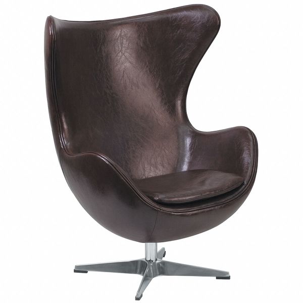 Flash Furniture Egg Chair, 30"L43"H, Integrated Curved, ModernSeries ZB-11-GG