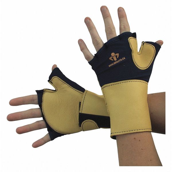 Impacto Impact Glove, Grain Wrist Support, XL, PR 70420120050