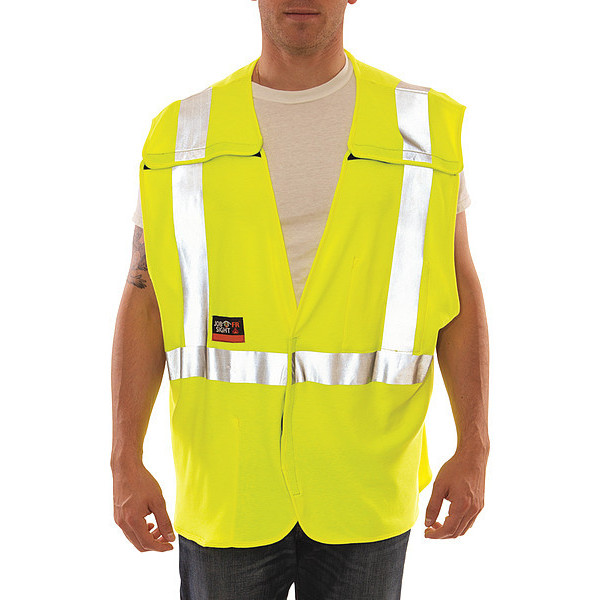 Tingley 2XL/3XL High Visibility Vest, Yellow/Green V81522