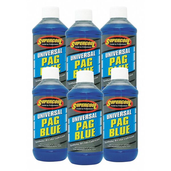 Supercool 8 oz. Universal PAG Blue Oil Blue, 6 PK PB8-6CP