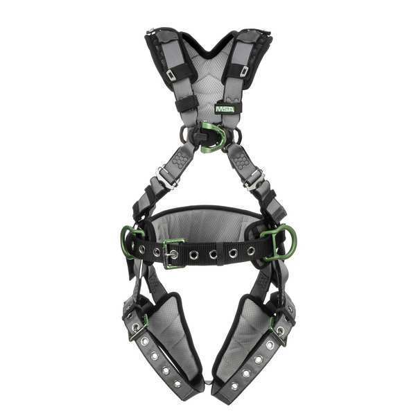 Msa Safety Full Body Harness, XL, Nylon 10195142