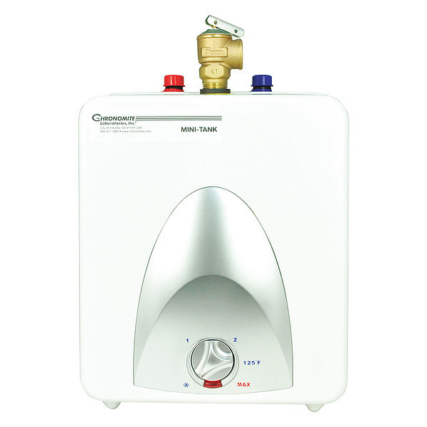 Chronomite Labs 1.3 gal, Mini Tank Electric Water Heater, 110/120V, Single Phase CMT-1.3
