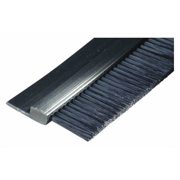Tanis 3 ft. L, H-Shaped Flexible And Rigid Strip Brush, Color: Black FPVC153036-C
