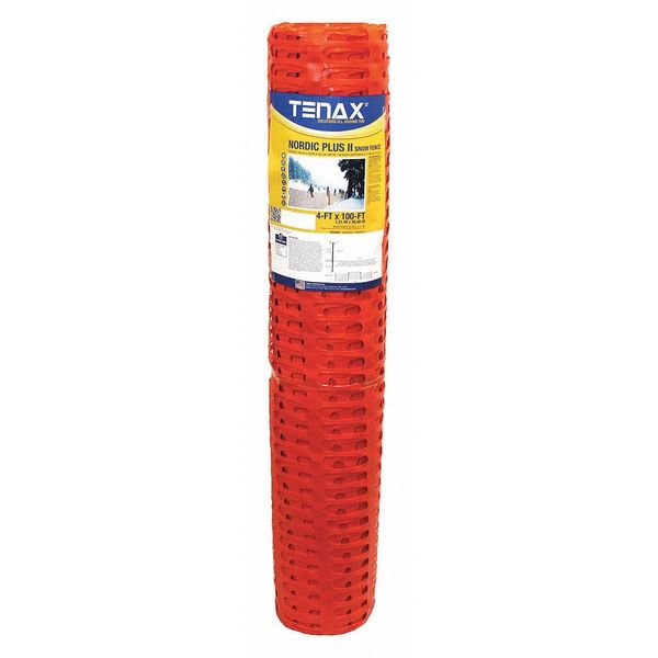 Tenax Nordic, Snow Fence, 4ft. x 100 ft. Orange 90853704