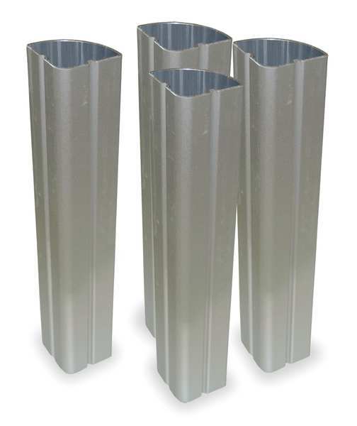 Rubbermaid Commercial Uprights, Aluminum, PK8 FG4091L50000
