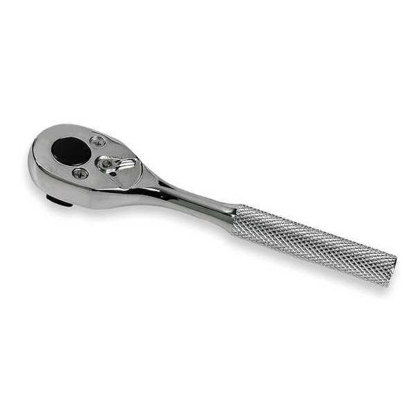 Proto 3/8" Drive 24 Geared Teeth Pear Head Style Hand Ratchet, 5" L, Full Polish Finish J5248S